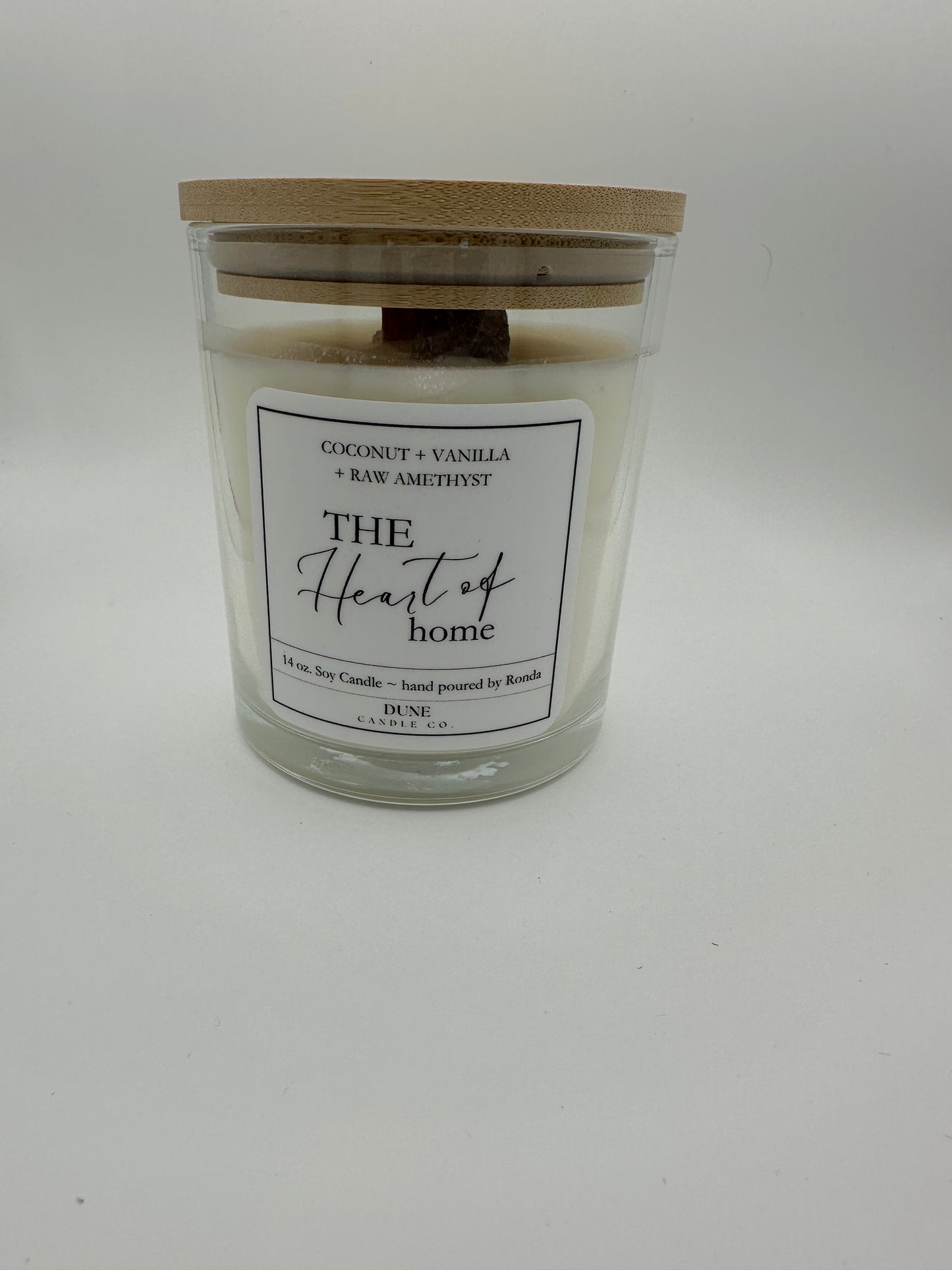 wood lid coconut vanilla candle