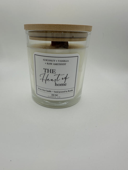wood lid coconut vanilla candle