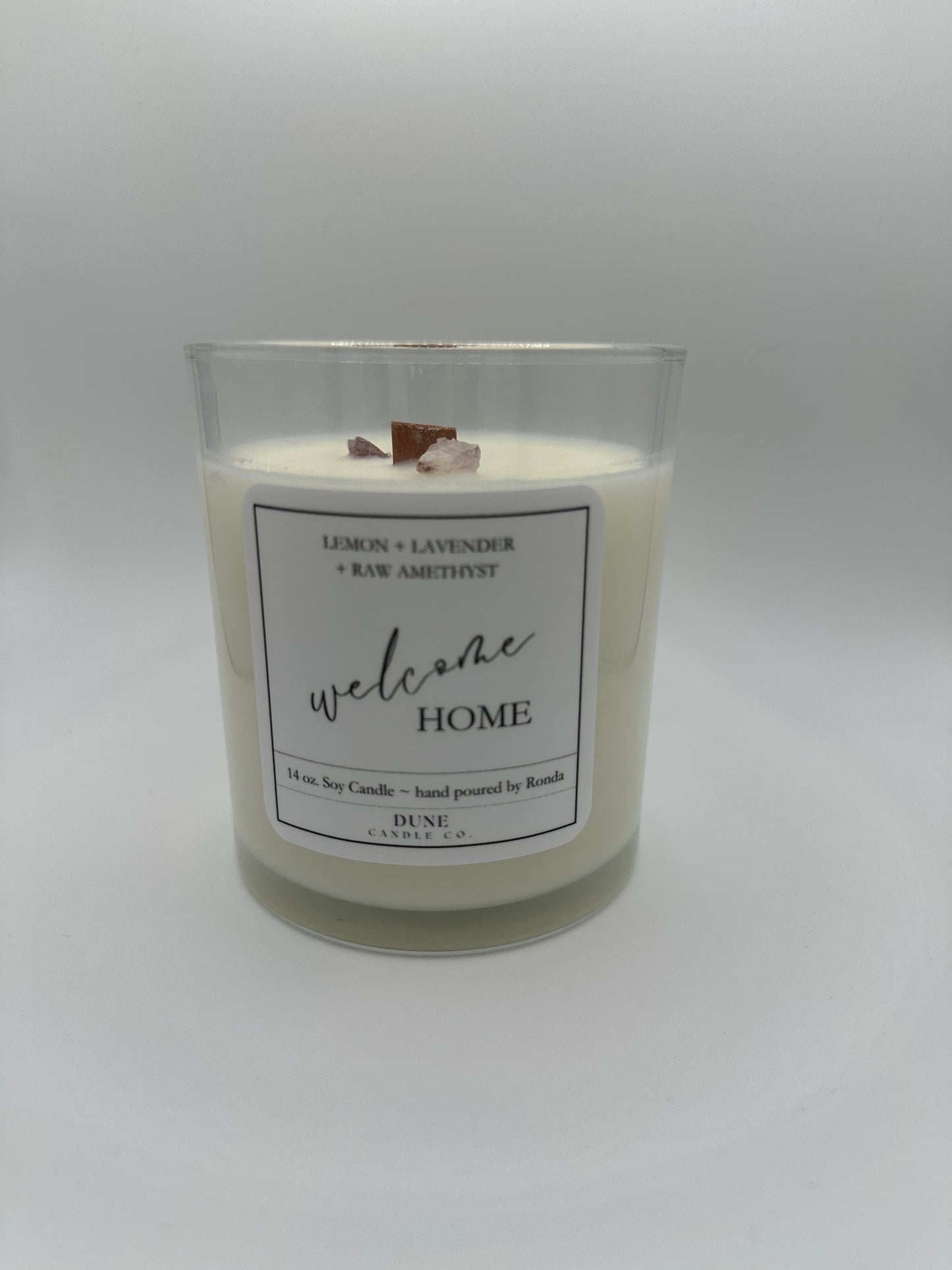 wood lid 14oz lemon lavender