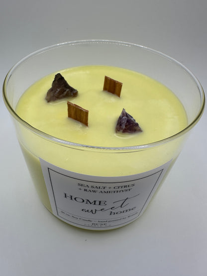 sea salt citrus raw amethyst 