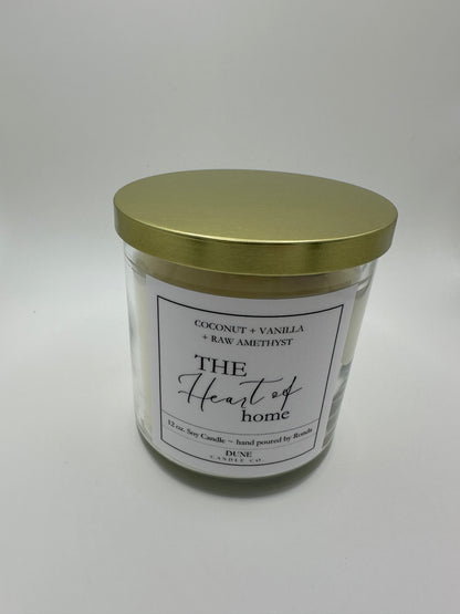 metal lid coconut vanilla candle