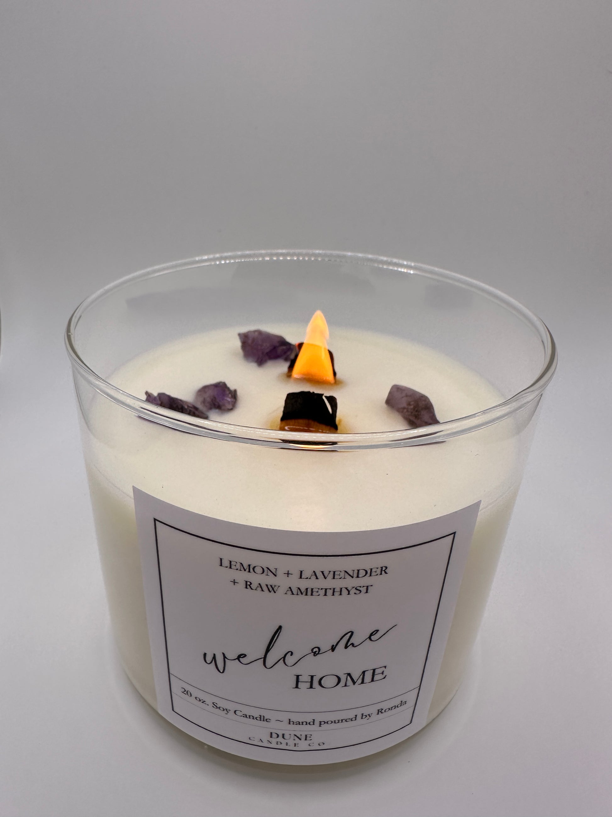 lemon lavender raw amethyst